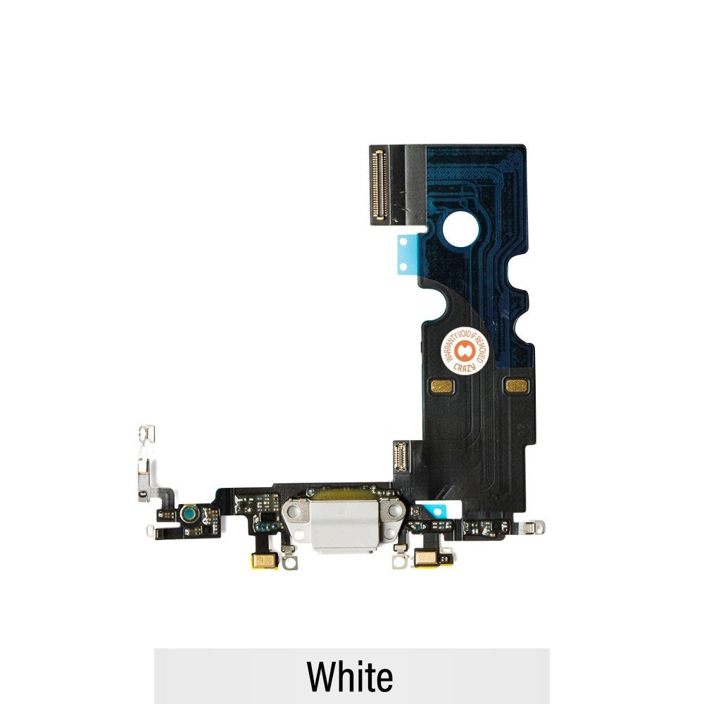 Red Charging Port Flex Cable for iPhone 8-White Red Charging Port Flex Cable for iPhone 8-White